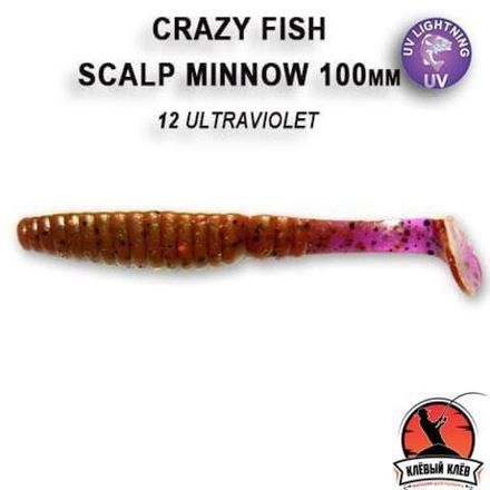 SCALP MINNOW 4" 18-100-12-6 Силиконовые приманки Crazy Fish