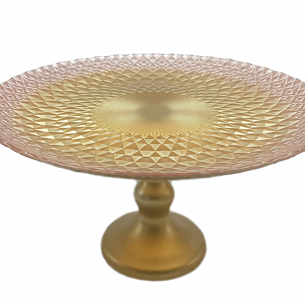 Тарелка на ножке 28см «Барокко голд»