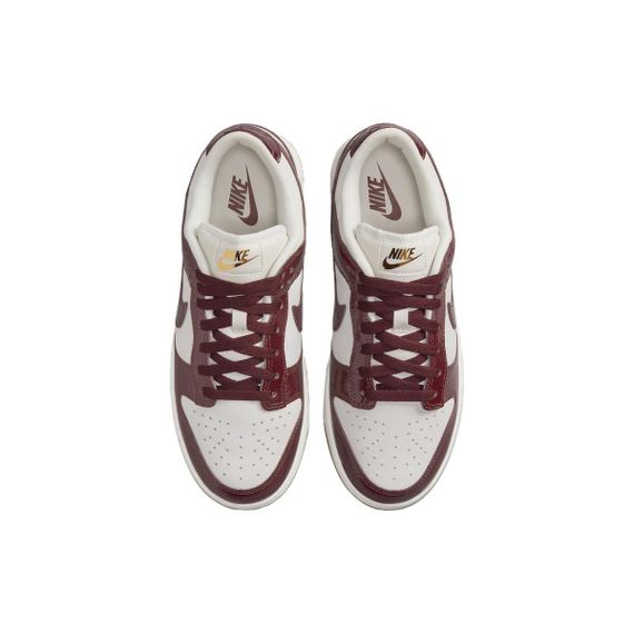 Кроссовки NIKE Dunk для скейтборда Низкие, но красно-коричневые Белые женские