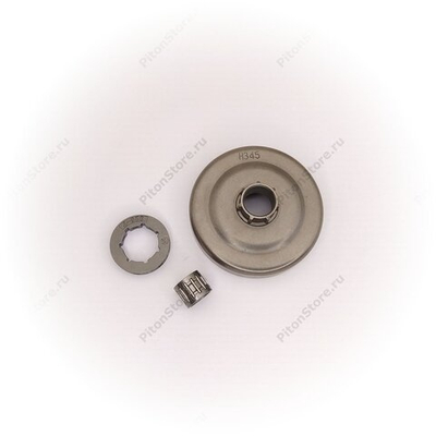 Корзина сцепления б/п Husqvarna 340/345/350 (0.325"-7, 68.5/16-мм, с/в, подшипник) [Китай]