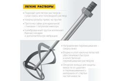 Насадка-миксер для легких растворов ЗУБР М14 Профессионал МНЛ-П160