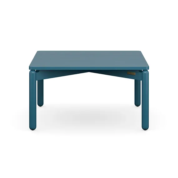 Столик кофейный Saga, 75х75 см, сине-зеленый