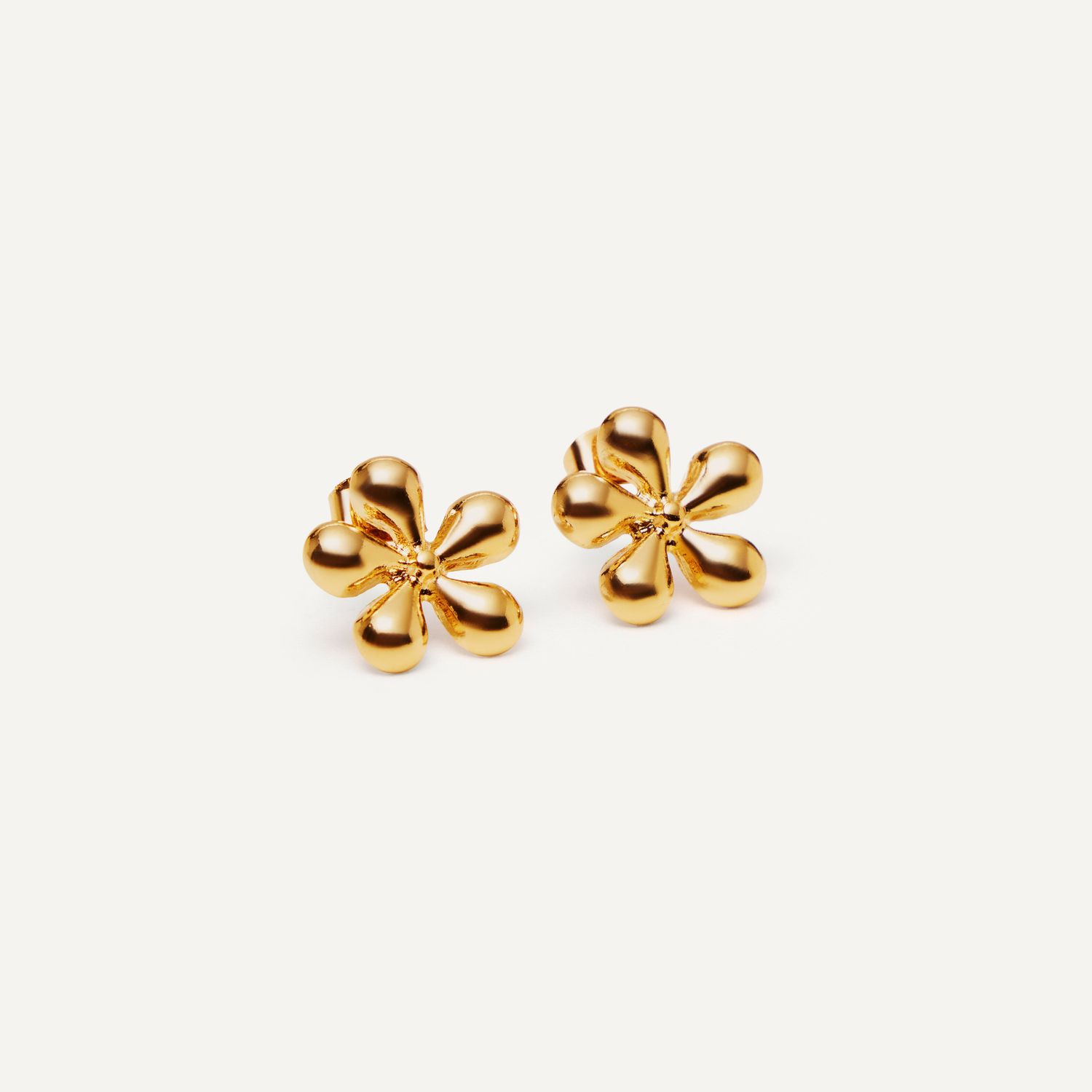 Серьги Oblong Flower Earrings – Gold