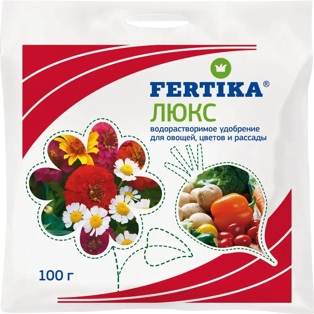 Удобрение водорастворимое Фертика Люкс 100 г