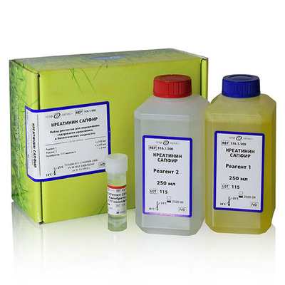 Креатинин ПК, Абрис (м-д Яффе, псевдокинетика.), 500мл., А016.1.500, 1уп.