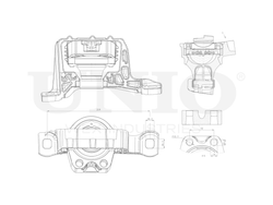 Опора двигателя правая UNIO RMP-15145