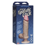 Телесный реалистичный вибратор 23,6см на присоске Doc Johnson the Realistic Cock Vibrating Dildo 1156-02-BX