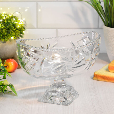 Ваза на ножке 18,5*11*14см "Sunstar"