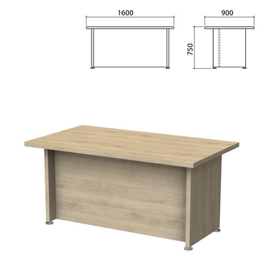 Стол письменный &quot;Приоритет&quot; 1600х900х750, кронберг (КОМПЛЕКТ)