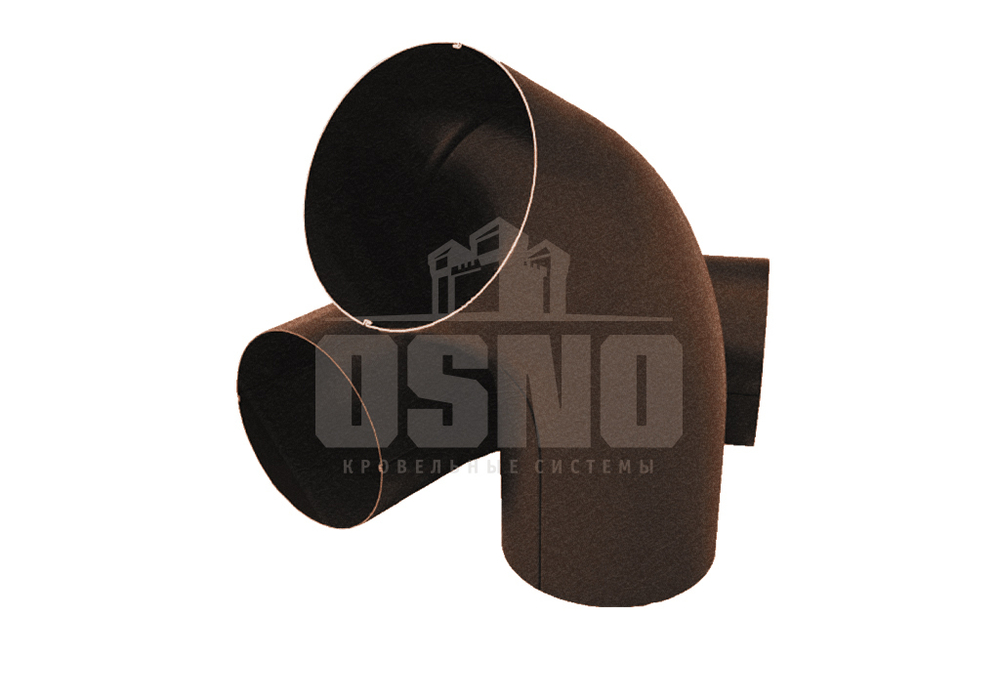 Угловое колено 60гр 125*90мм OSNO 8017 Мат
