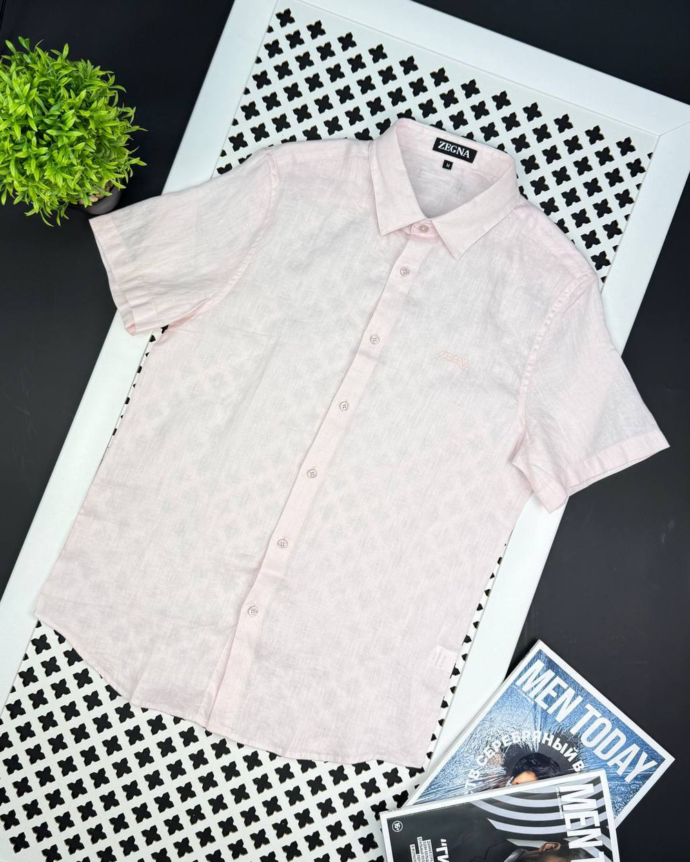 Льняная рубашка Zegna