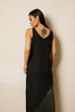 Сарафан льняной прямой