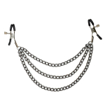 Зажимы на соски с тройной цепочкой Lola Games Party Hard Uncensored 1139-01lola