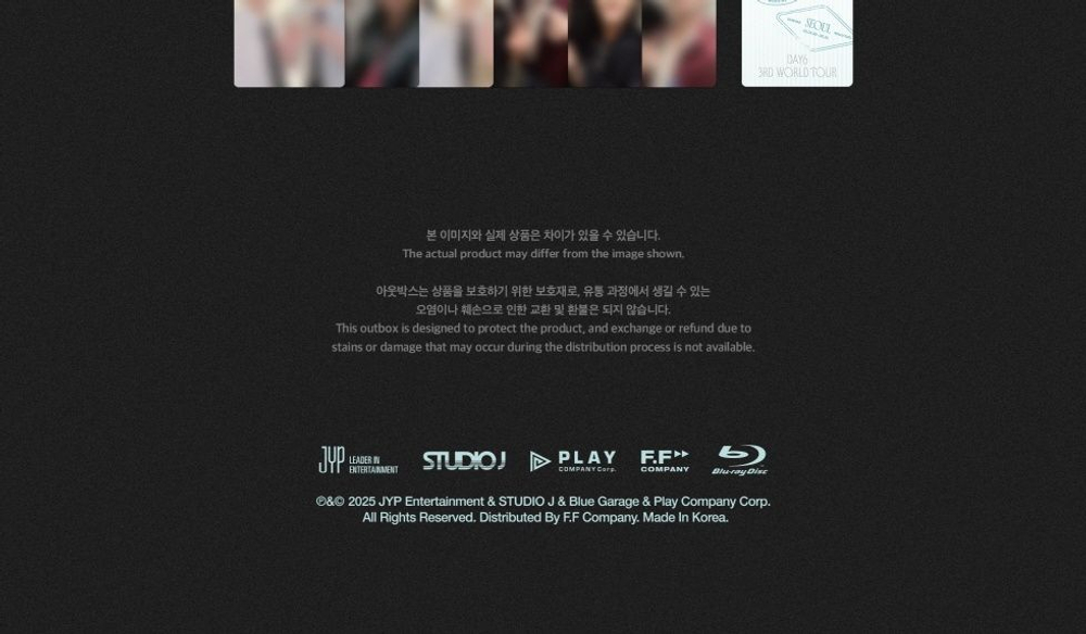 видео DAY6 - FOREVER YOUNG 3RD WORLD TOUR BLU-RAY Version (3 DISC)