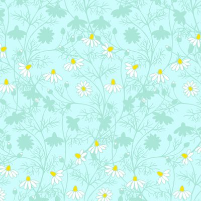 Little daisies seamless pattern.