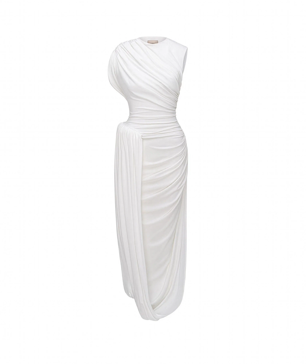 Платье с буфом