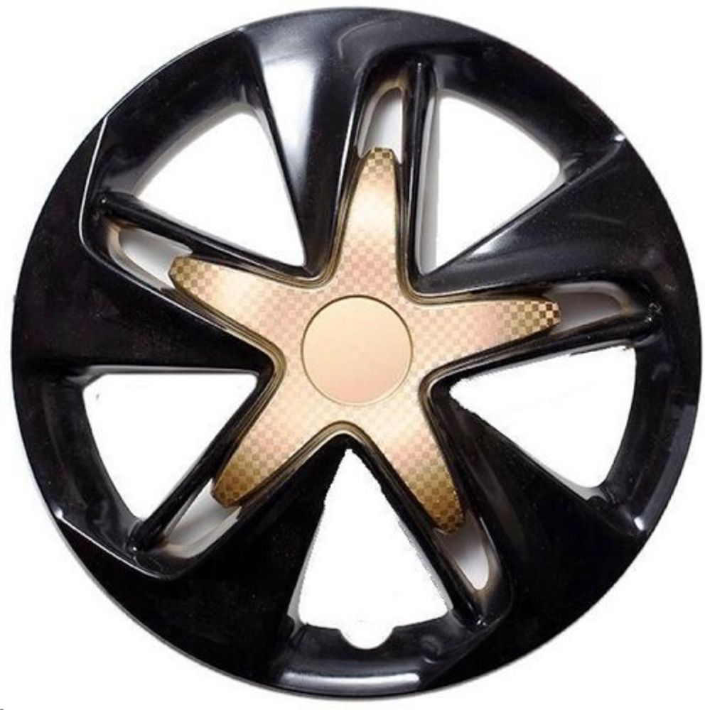 Колпак колеса R15 Супер Астра микс черно-золотой (в мешке 3 упак) (LION)
