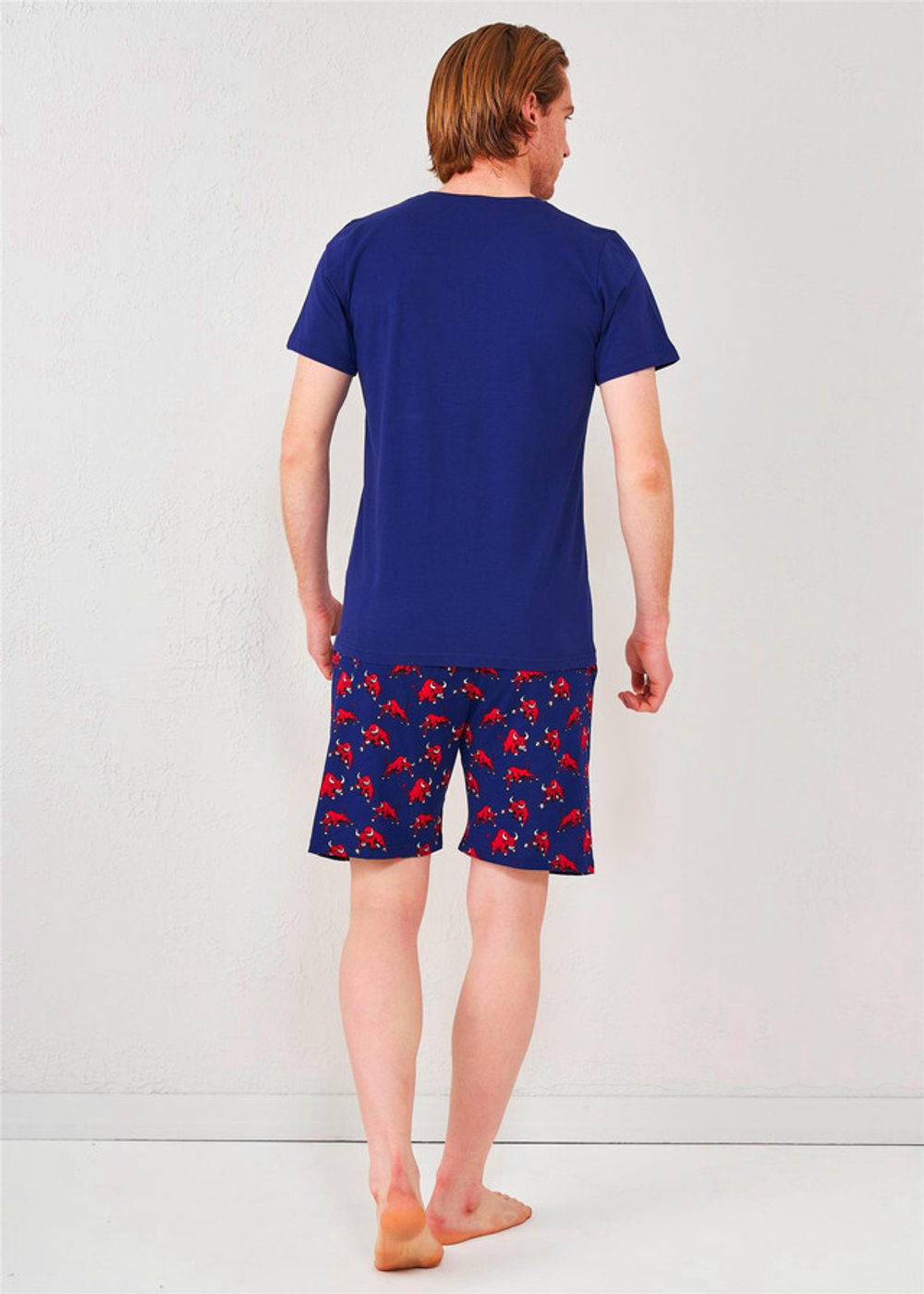 RELAX MODE / Пижама мужская с шортами и футболкой хлопок домашний костюм - 13225