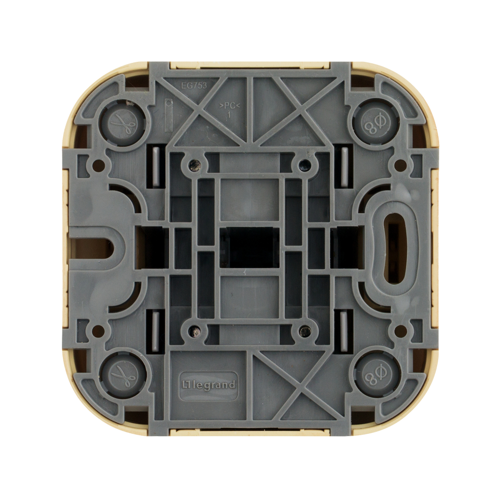 Переключатель 2х-клавишный IP20 10A 250В дерево Quteo Legrand