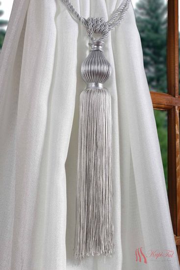 Подхваты-кисти для штор 2шт. серебро