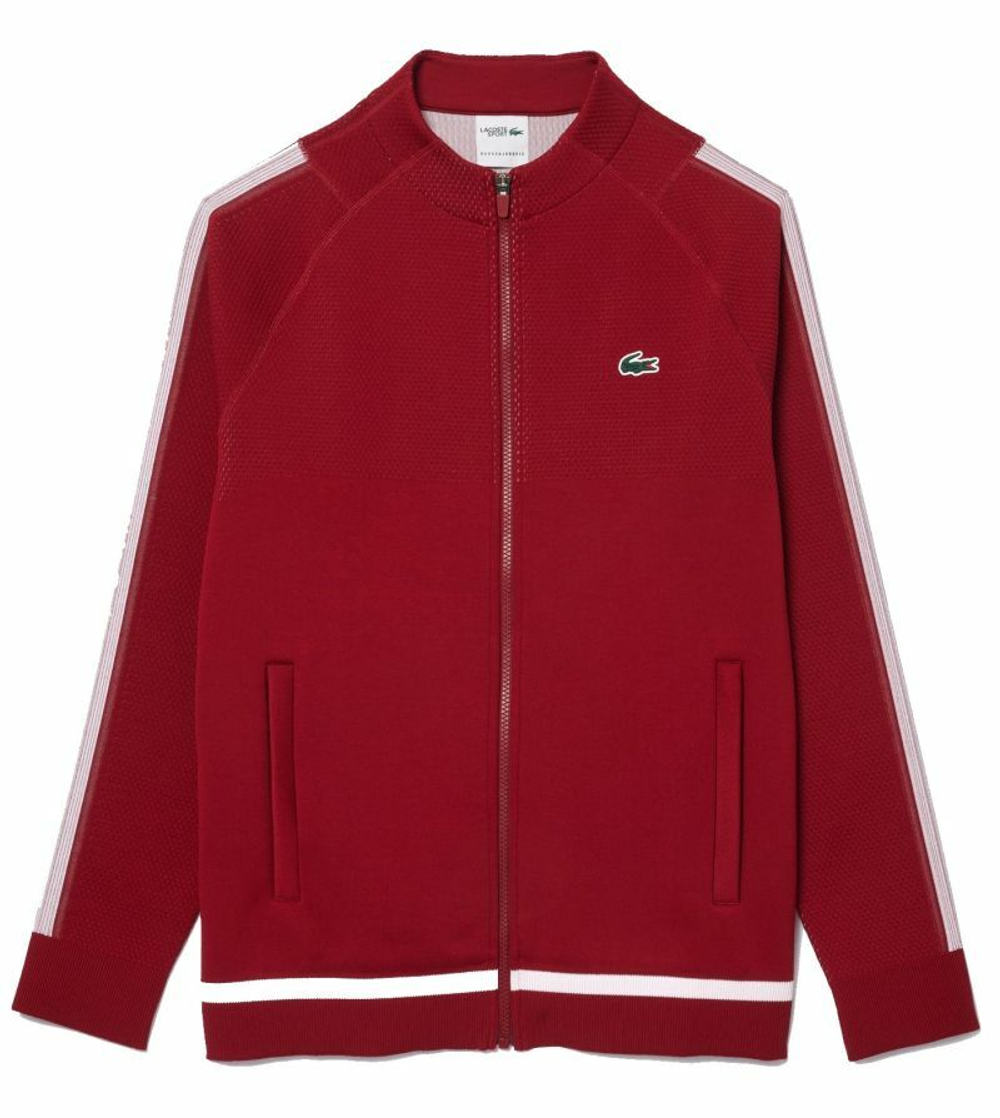 Куртка теннисная Lacoste Tennis x Novak Djokovic Sportsuit Jacket - maroon