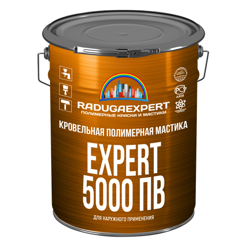 Жидкая гидроизоляция (жидкая кровля) EXPERT 5000 ПВ, 10 кг.
