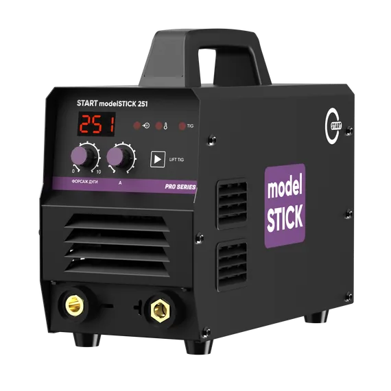 OSA START modelSTICK 251 НАКС Сварочный инвертор 1W251N — полупрофессиональный инверторный сварочный аппарат для монтажников, 251 А