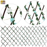 Забор декоративный «Цветочная изгородь» при ширине 2 м высота 0,95 м (h-1,2м в сложенном), Зеленый