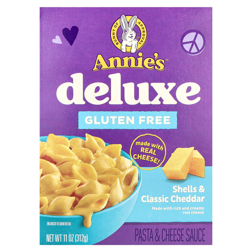 Annie's Homegrown, Deluxe, ракушки и классический чеддер, 312 г (11 унций)