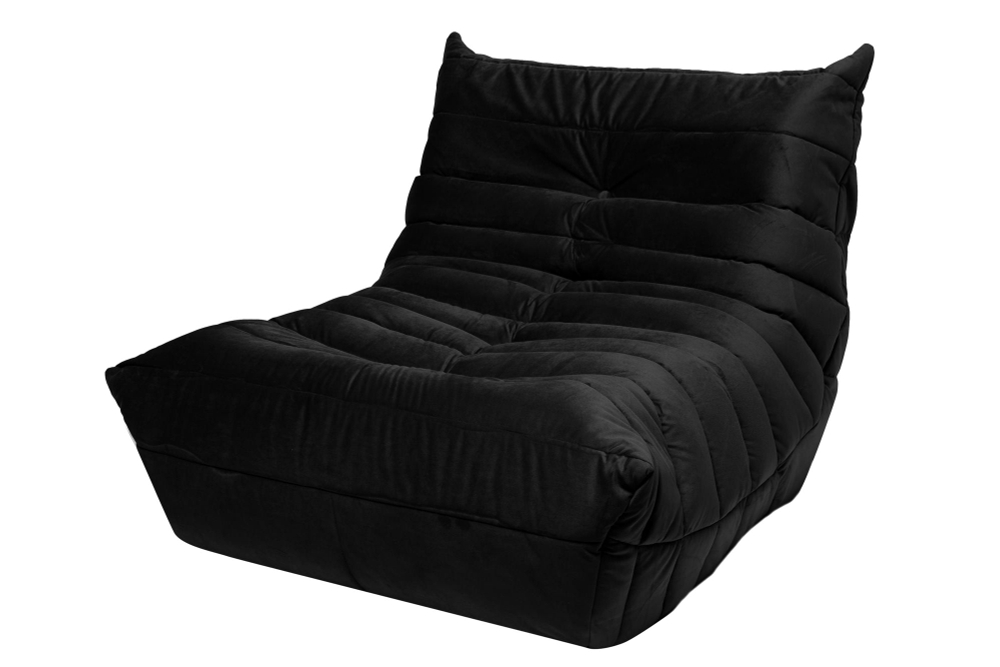 Диван Маршмеллоу Черный 1 секция