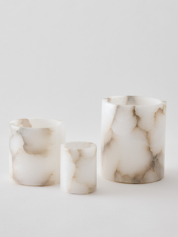 Подсвечник для свечки Tell Me More Alabaster Holder, M, алебастр