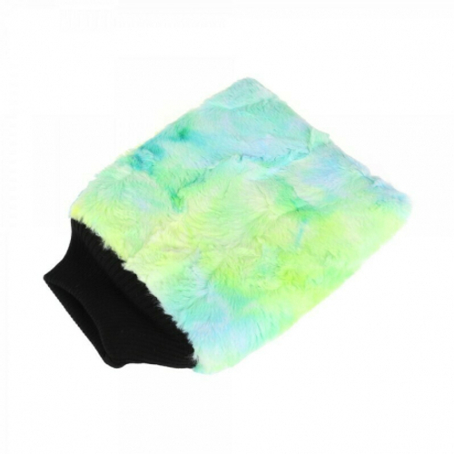 PURESTAR Color-pop wash mitt (20x25cm) Плюшевая особомягкая рукавица для мойки, зеленая