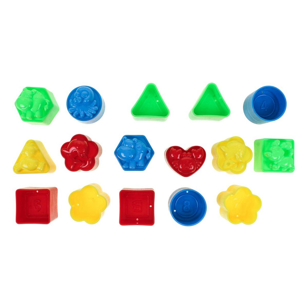 Набор геометрических фигур новый 5 (17*17*10 см) сетка