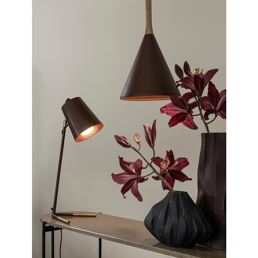 Лампа настольная byokko, D20х47 см, сливовая