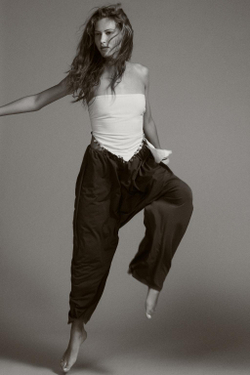 ZARA ТОП БЕЗ БРЕТЕЛЕЙ С БУСИНАМИ, БЕЖЕВЫЙ