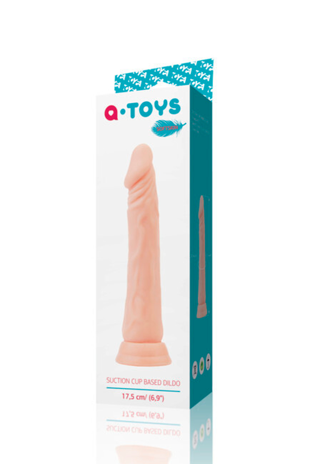 Фаллоимитатор с присоской A-toys, (19 см) (Цвет: телесный)
