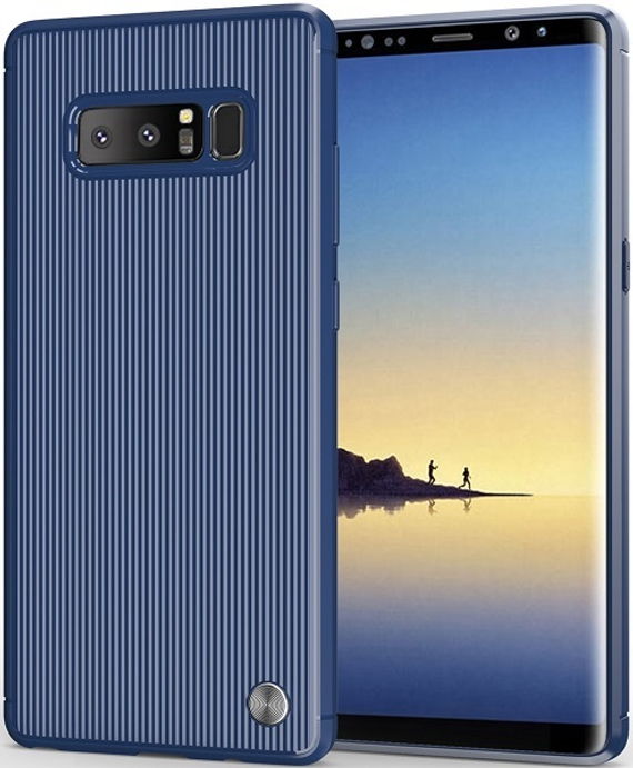 Чехол для Samsung Galaxy Note 8  цвет Blue (синий), серия Bevel от Caseport