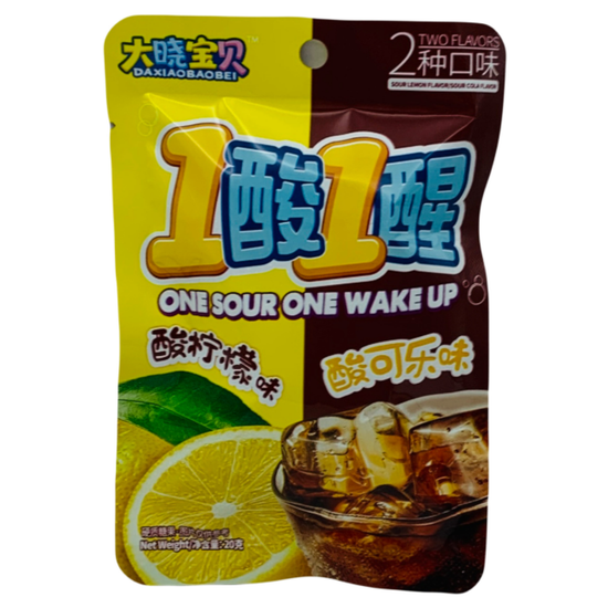 Кислые конфеты Один на один со вкусом колы и лимона, 20гр