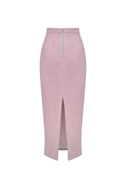 Юбка-карандаш миди розовая