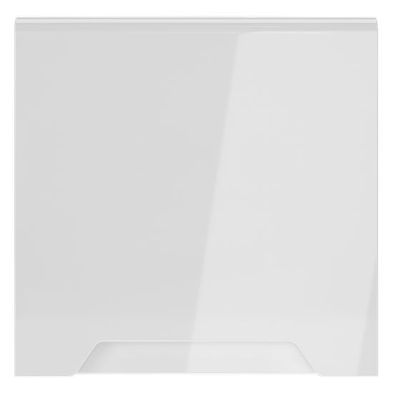 Накладка для розетки с заземлением, защитными шторками и крышкой, S70 (белый глянцевый)