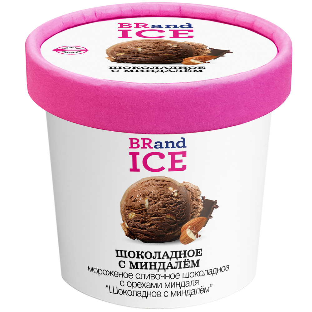 Мороженое BRandICE Шоколадно-Миндальное 100гр