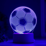 Светильник Футбольный мяч LED RGB от сети 9,5x12,5x16 см