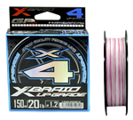 Шнур YGK X-Braid Upgrade X4 150м White Pink #1.5  0.205мм 11.2кг 1шт