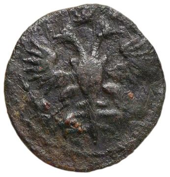 Полушка 1721 Петр I без обозначения монетного двора, год цифрами