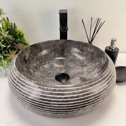 Раковина из мрамора Donut Grey Allur DM-62924 45*45*15 134