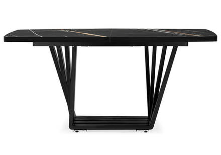 Стол деревянный Woodville Эудес sahara noir, черный, ножки черные