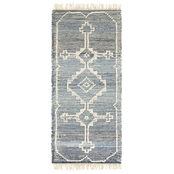 Ковер из шерсти и денима jammu из коллекции ethnic, 70x160см