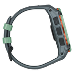 Спортивные часы Garmin Instinct 3, 50 мм, AMOLED, силиконовый ремешок сумеречного цвета Безель цвета «южные тропики», AMOLED-дисплей. Ремешок с классической застёжкой — на запястье обхватом 141–213 мм