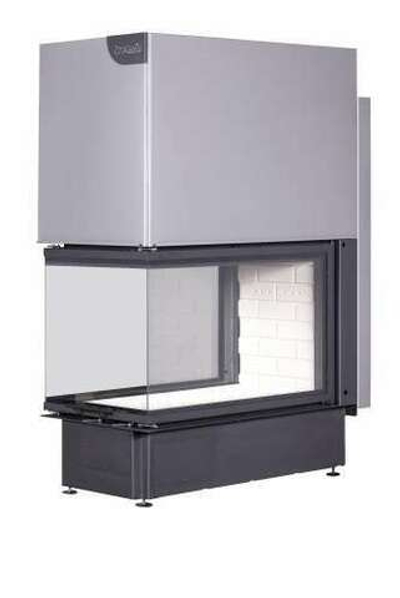 Каминная топка Экокамин ДЕЛЬТА 900 три стекла принтинг