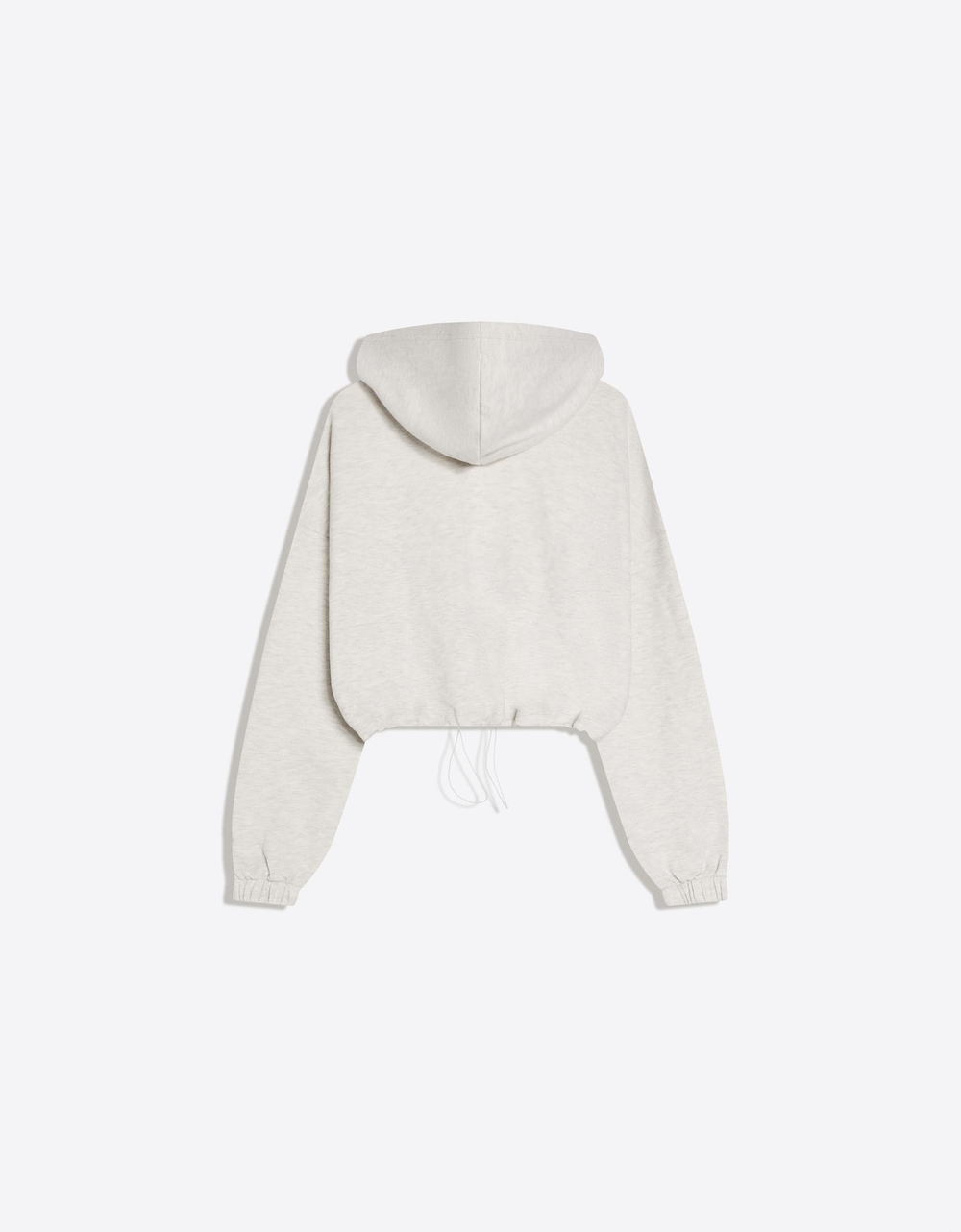 Свитшот с капюшоном, застежкой-молнией и вырезом - BERSHKA